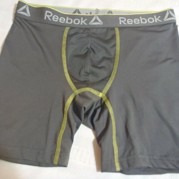 Reebok Mens Small Grey Performance Boxer Briefs Underwear NWT - Picture 1 of 2